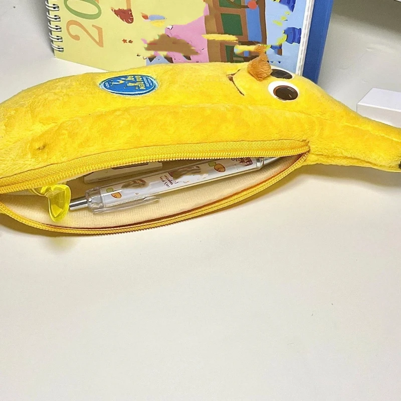 الإبداعية الموز حقيبة أقلام رصاص أفخم لطيف الكرتون قلم رصاص حقيبة التخزين الإبداعية روح الدعابة سعة كبيرة طالب حقيبة أدوات مكتبية