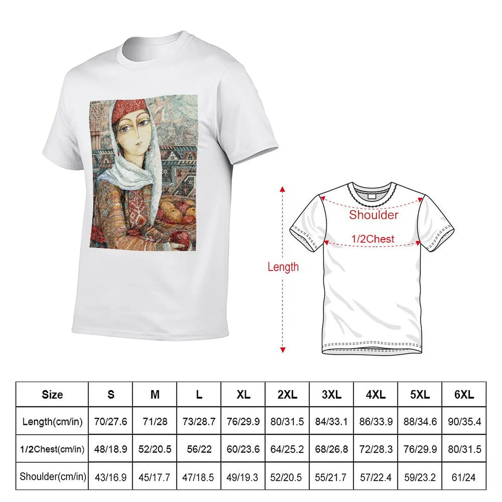 Girl and Apples T-Shirt shirts graphic tees Short sleeve tee Short sleeve tee men