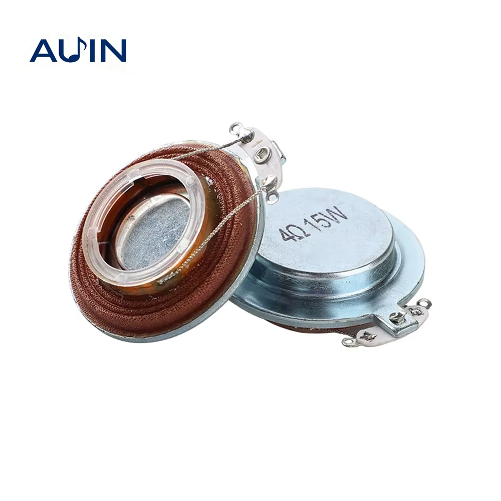 AUIN 2 Stück Flachresonanz-Vibrationslautsprecher 4 Ohm/8 Ohm 44MM 15W 35MM 8W Tieftöner für Geige Elektronischer Bilderrahmen