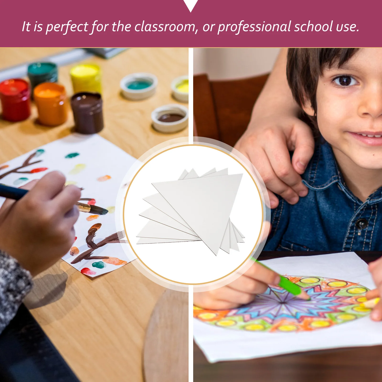 

5Pcs Canvas Boards Blank Painting Panels Oil Paint Drawing Art Canvases for Beginners DIY Decor Classroom Use Stretched Canvas