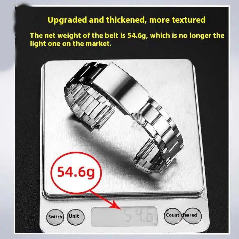 Para Casio pequeño cuadrado AE1200 AE1300 caja de reloj correa de reloj de acero modificado AE-1200/1300 pulsera de Metal de acero inoxidable correa de 18mm