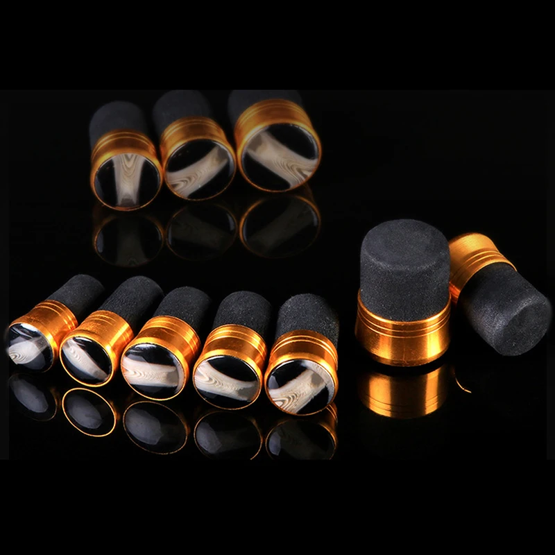 2 قطعة المكونات الطبيعية نمط سبائك الألومنيوم أدوات الصيد الصيد رود القطب بعقب قبعات الغطاء الأمامي سدادة المكونات نهاية واقية كم #2