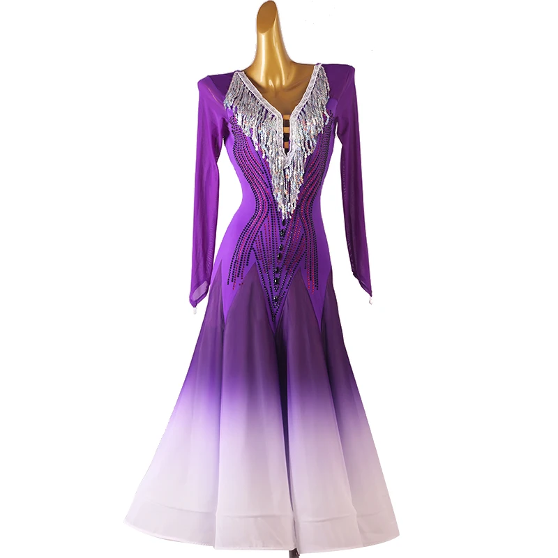 Women Advanced Ballroom Competition Dance Dress High Quality Professional Dance Skirt Adult Standard Ballroom Dance Dresses