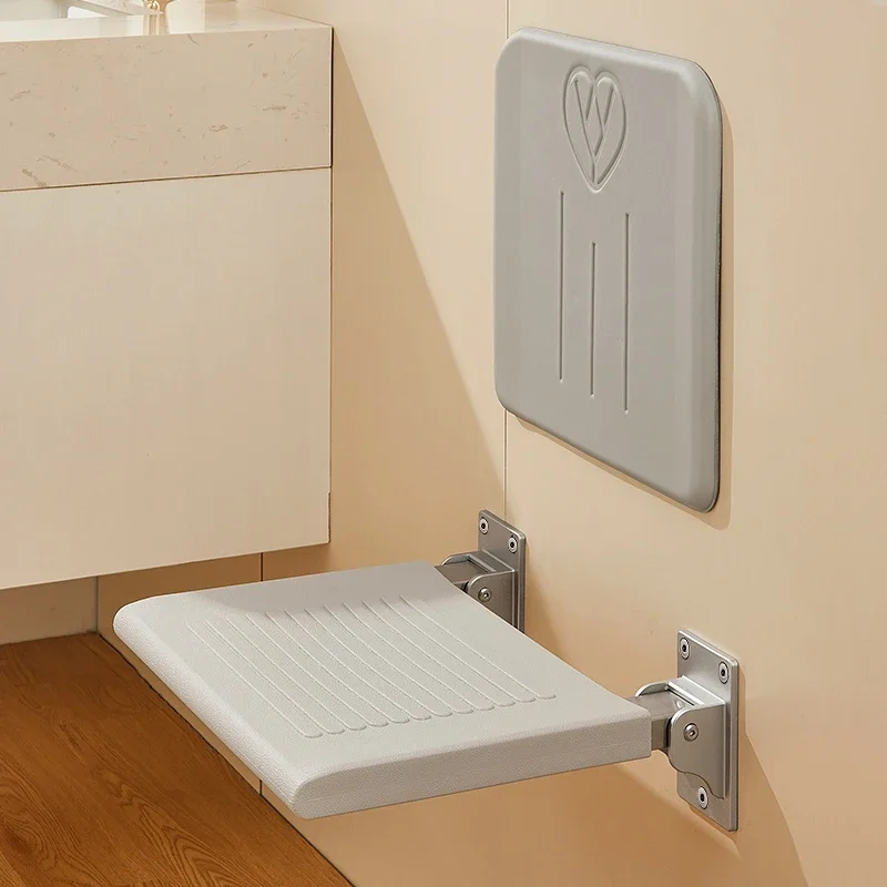 Home Furniture Shower Chair Non-slip Elderly Bath Chairs Wall Mounted Folding Chair Bath Seat Shower Chairs Changing Shoe Stool