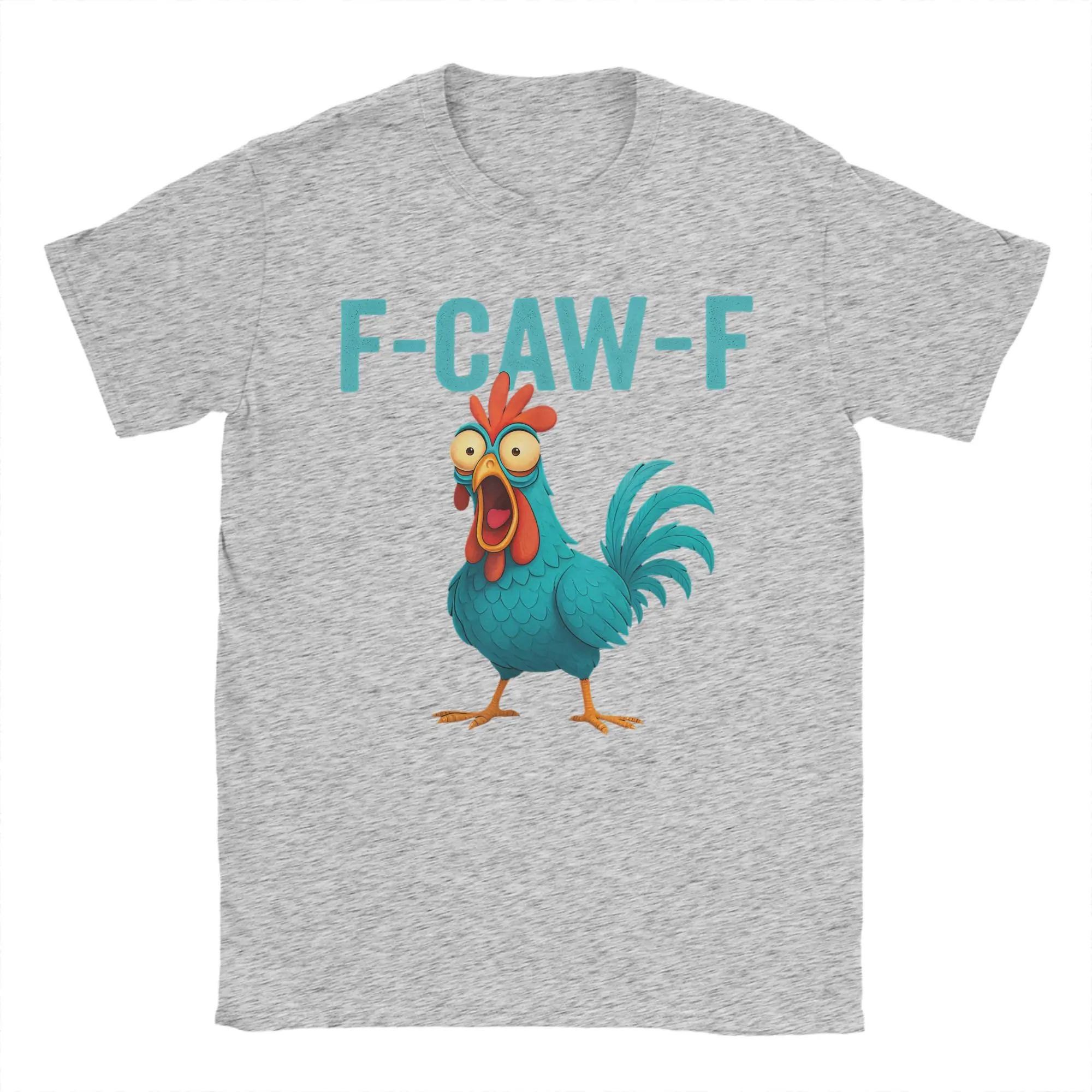F-CAW-F مضحك الديك الدجاج مزرعة الحيوان الفكاهة الطيور عشاق تي شيرت الرجال النساء تي شيرتات قطن الصيف الرقبة تي شيرت شعبية