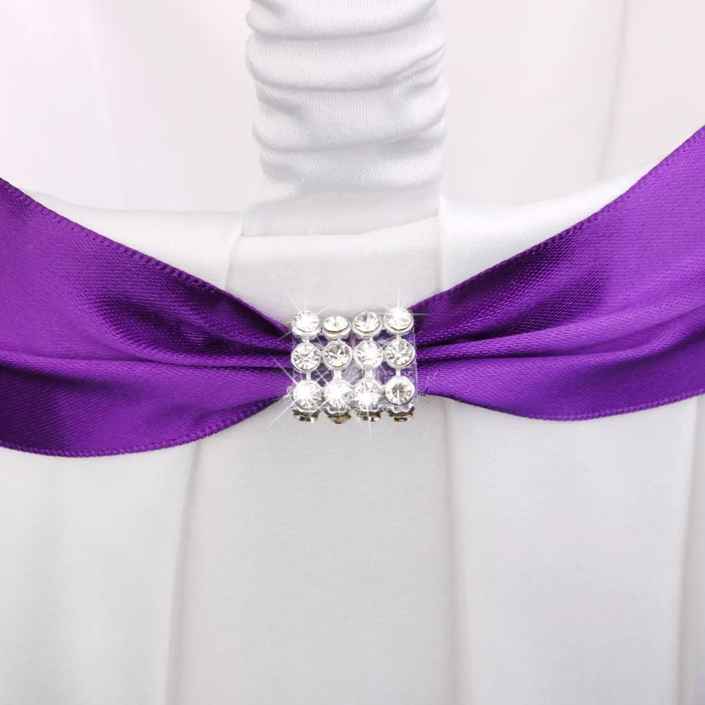 

Flower Girl Basket White Purple 13Cm 24Cm Satin Pvc Rhinestone Wedding Party Candy Gift Confetti Holder Storage Basket