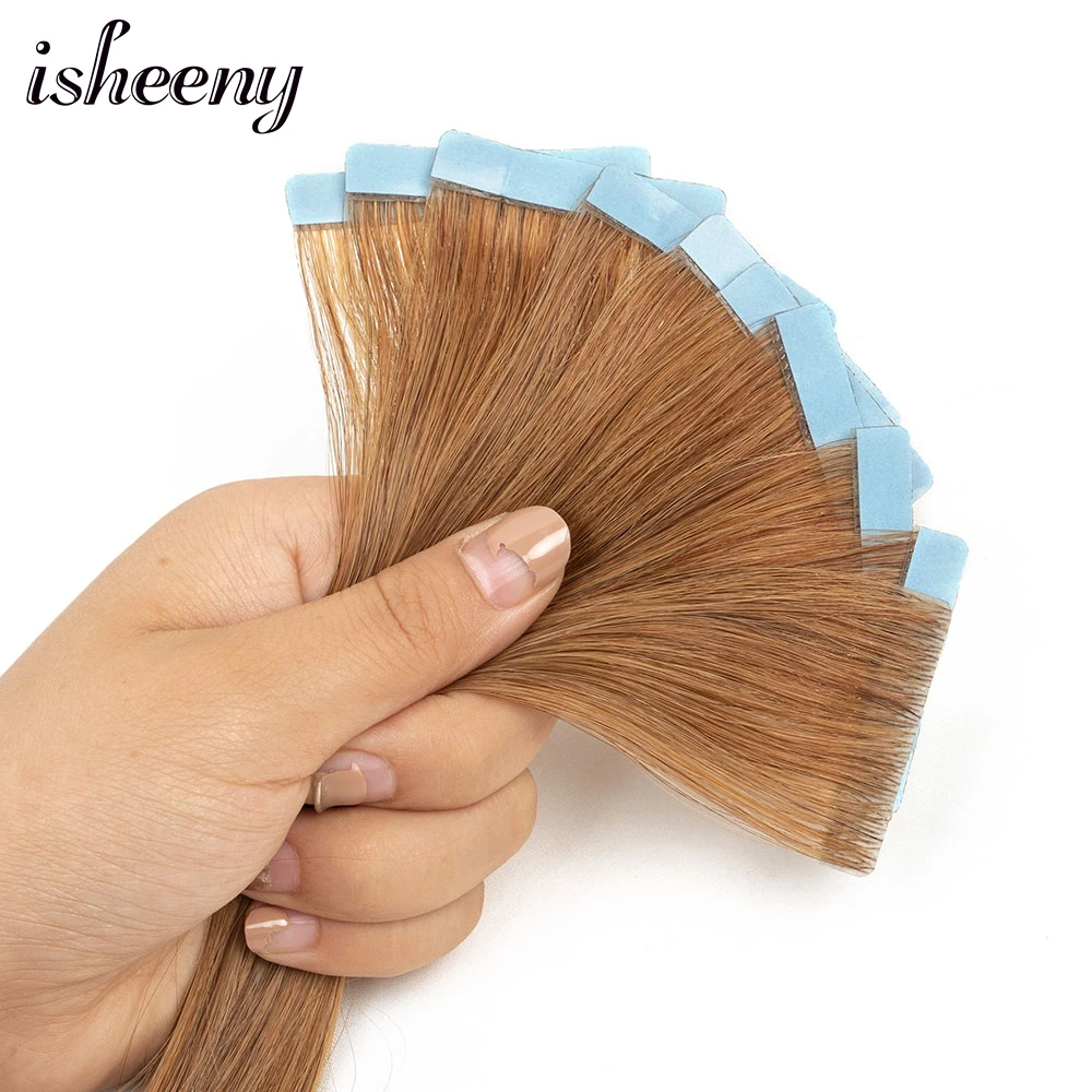 

Wholesale Invisible Tape In Hair Extensions 12" 16" 20" 22" Skin Weft Tape Ins 10pcs Natural Straight Machine Remy Human Hair