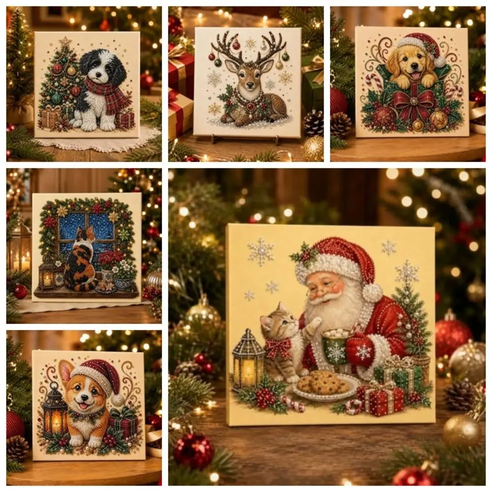 Self-Adhesive Pearl Painting Kit 20x20cm Wooden Frame Diamond Painting Kit Beginner Set Bead Art Kit Home Decoration