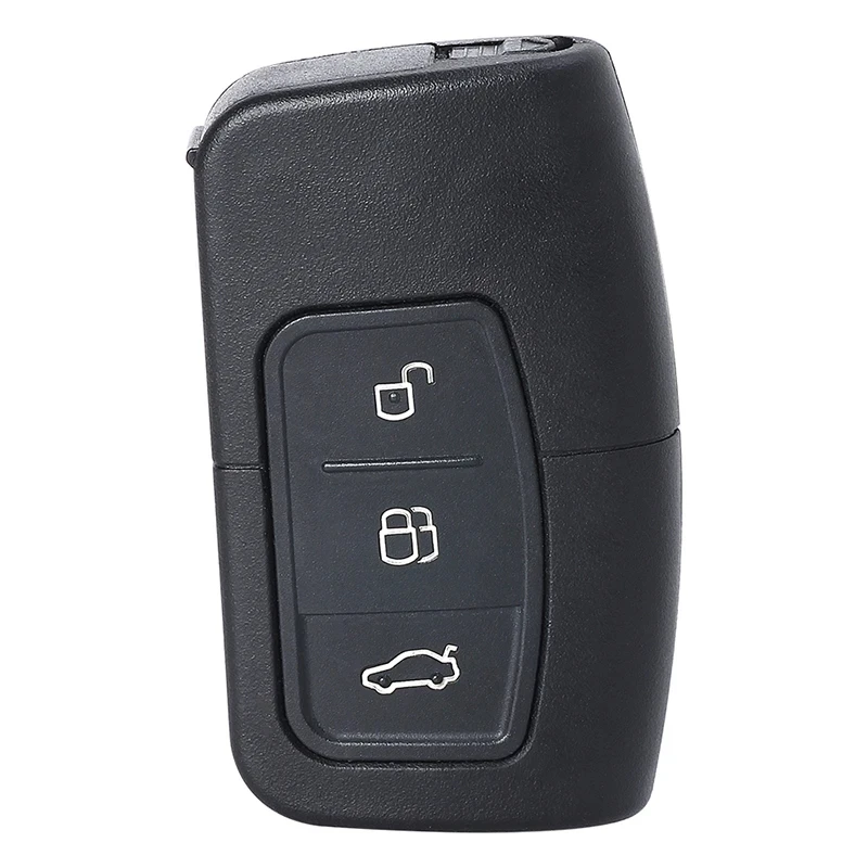 KEYECU 3 Buttons Case for Ford Focus Mondeo Galaxy S C Max Kuga 2005 2006 2007 2008 2009 2010 Auto Smart Remote Key Fob Shell