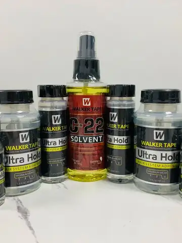 Wholesale Walker Tape Ultra Hold Lace Wig Glue Waterproof Transparent Lace Adhesive for Hair Replacement Brush-on Glue