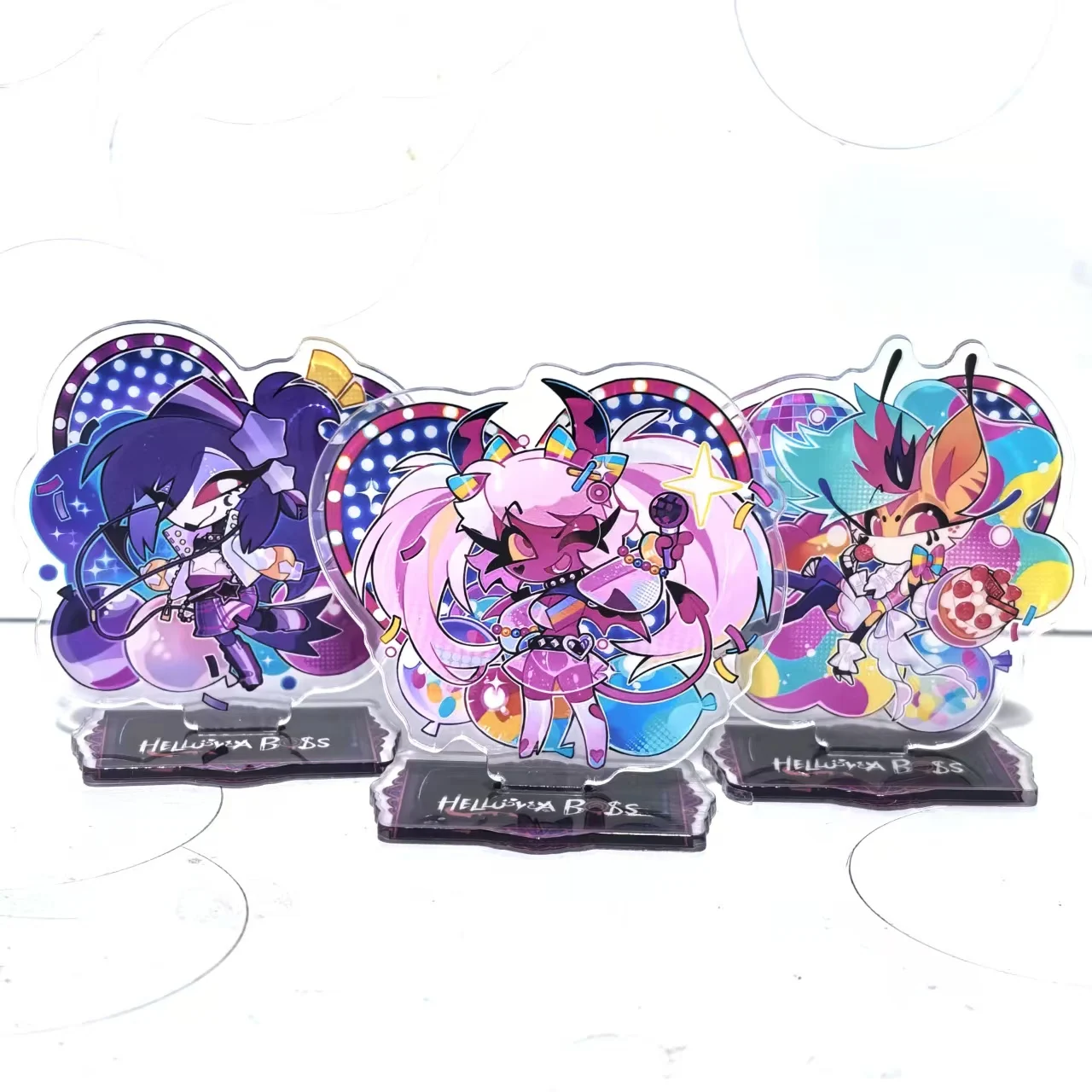 Anime Acrylic Stand Model Plate Alastor Figure Fizzarolli Angel Desk Decor Standing Sign Game Fans Gift Ornaments Stand Model