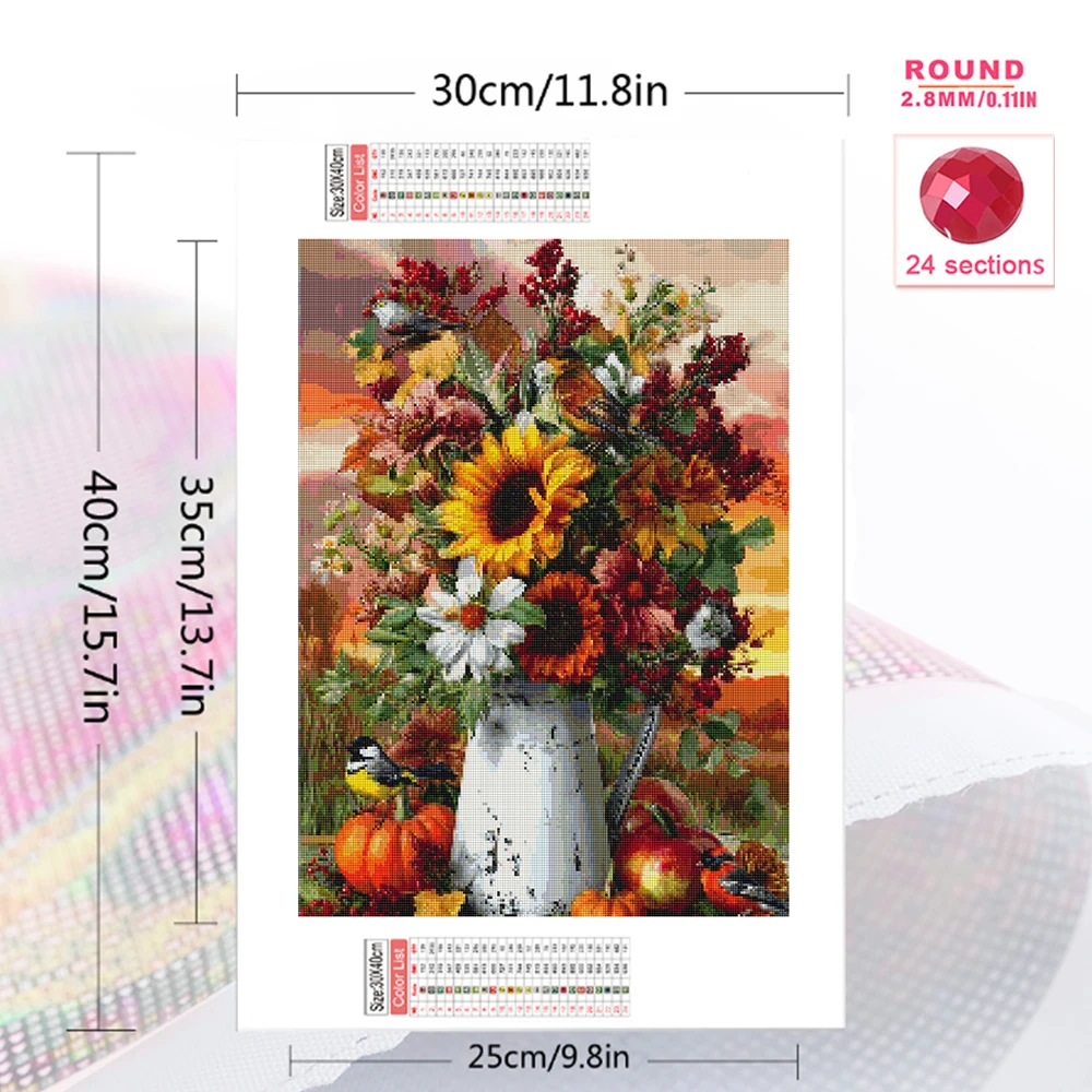 Momoart DIY Diamond Embroidery - Florist Supply Vases ulasan dan harga