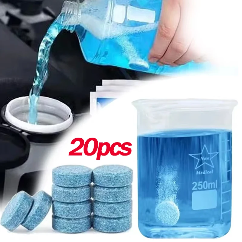 Car Glass water Cleaner Effervescent Tablet Auto Window Solid Cleaning Automobile Car Glass Wiper Washing Tablets