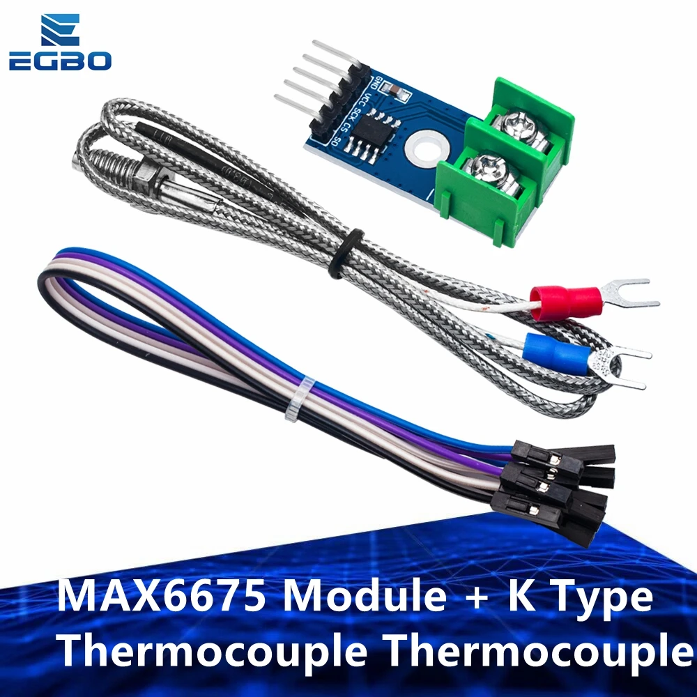 1PCS EGBO MAX6675 Module + K Type Thermocouple Thermocouple Senso Temperature Degrees Module for arduino