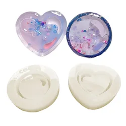 DIY Epoxy Resin Mold Silicone Molds Heart Round Bubble Shaped Shaker Mold Jewelry Tool Jewelry Accessories