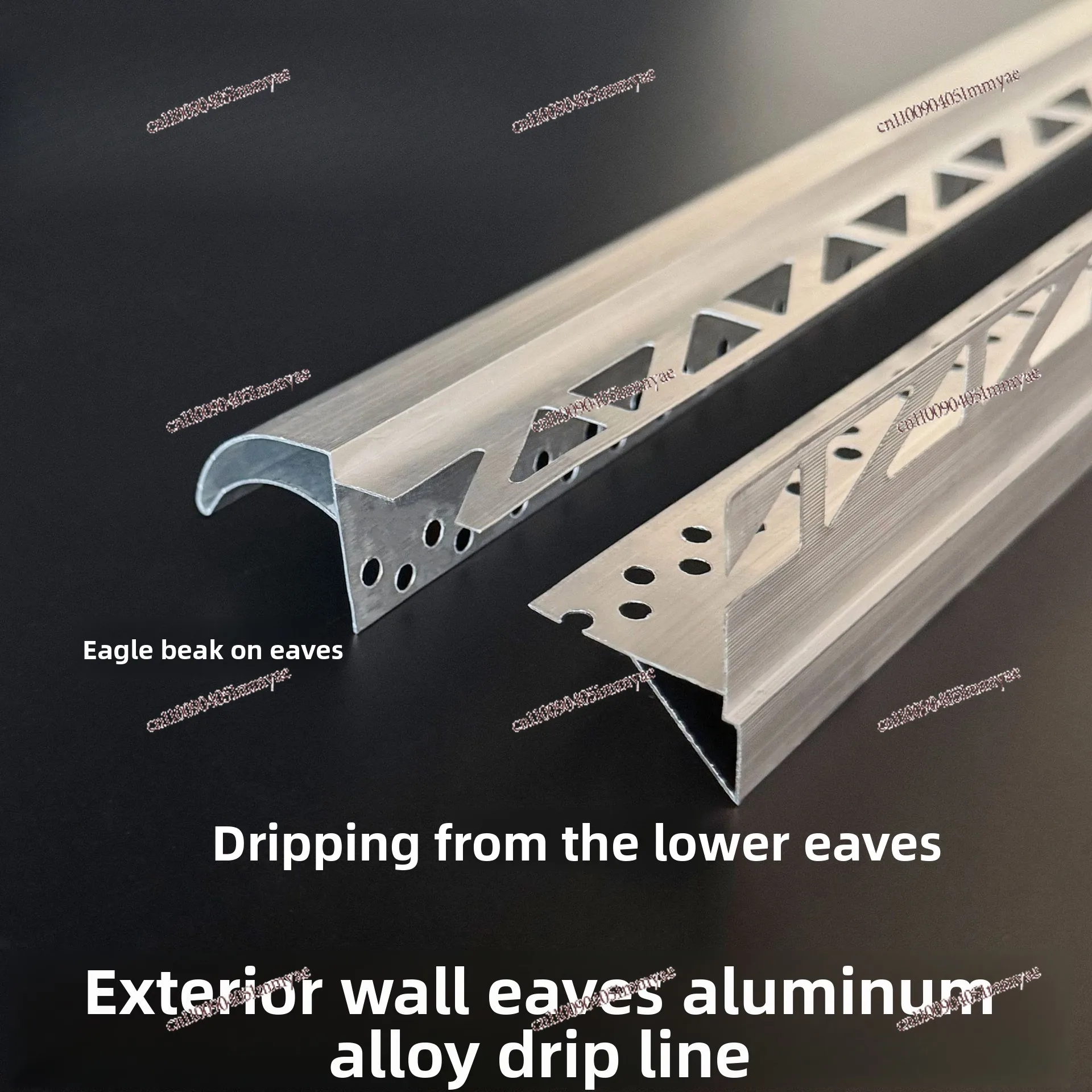 Aluminum alloy eagle beak exterior wall dripping line, upper cornice, dripping eaves under eaves, aluminum strip