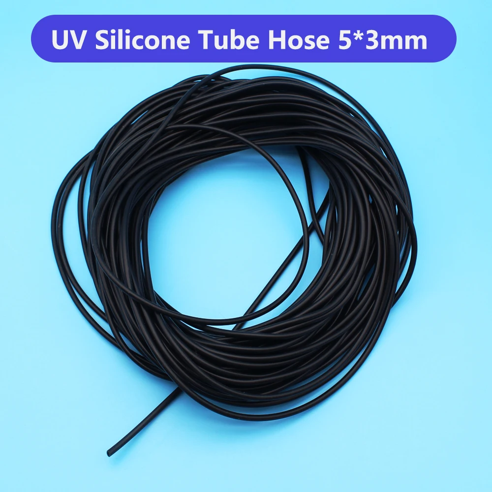 UV Silicone Tube Hose Pipe For UV DTF Printer AB Film Printing Modification Tubing Single Row Line 5*3MM Soft Silicon Hose