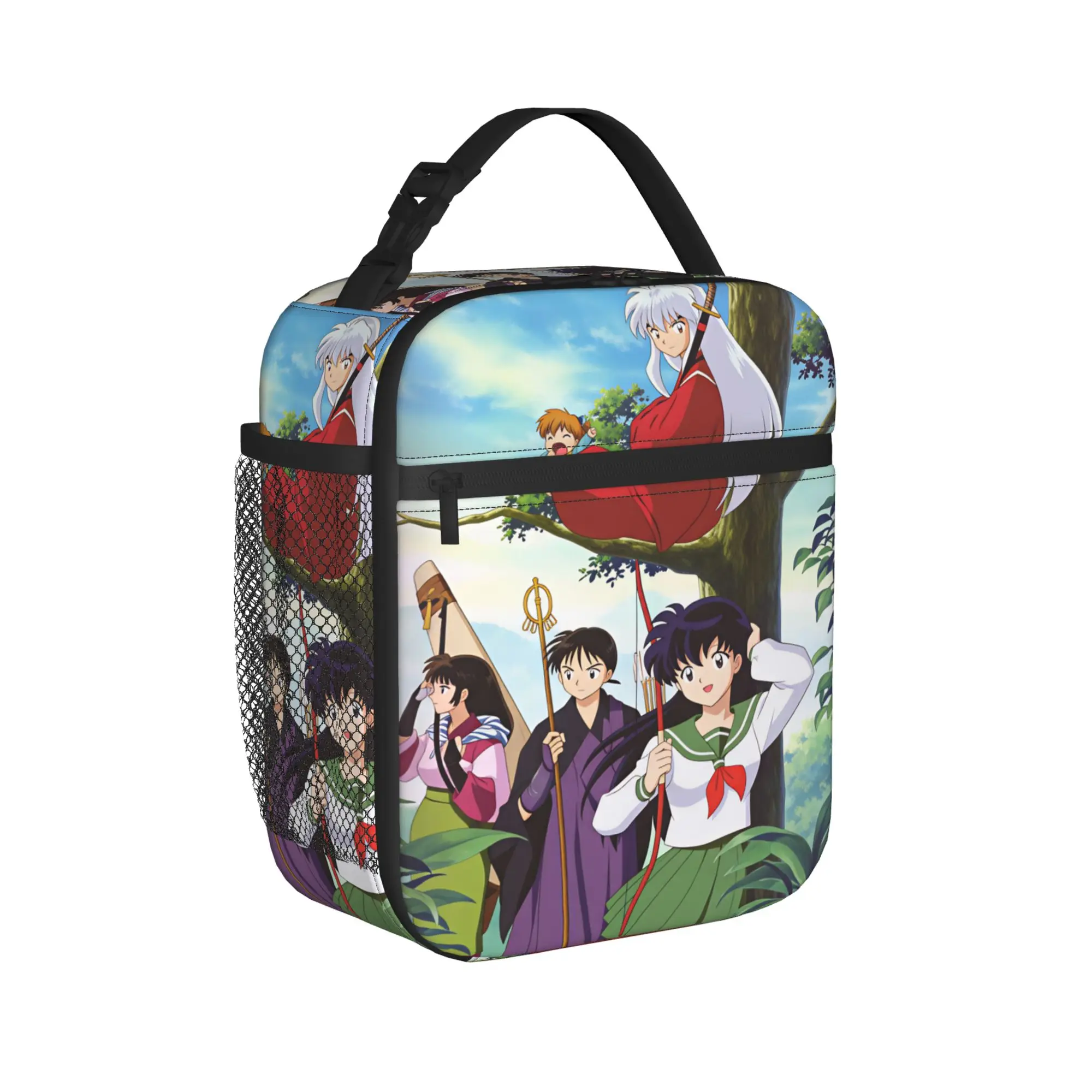 Inuyasha Kagome Higurashi Lunch Bag  Aesthetic Lunch Box Child Outdoor Picnic Portable Insulated Cooler Bag Thermal Lunch Bags view 2