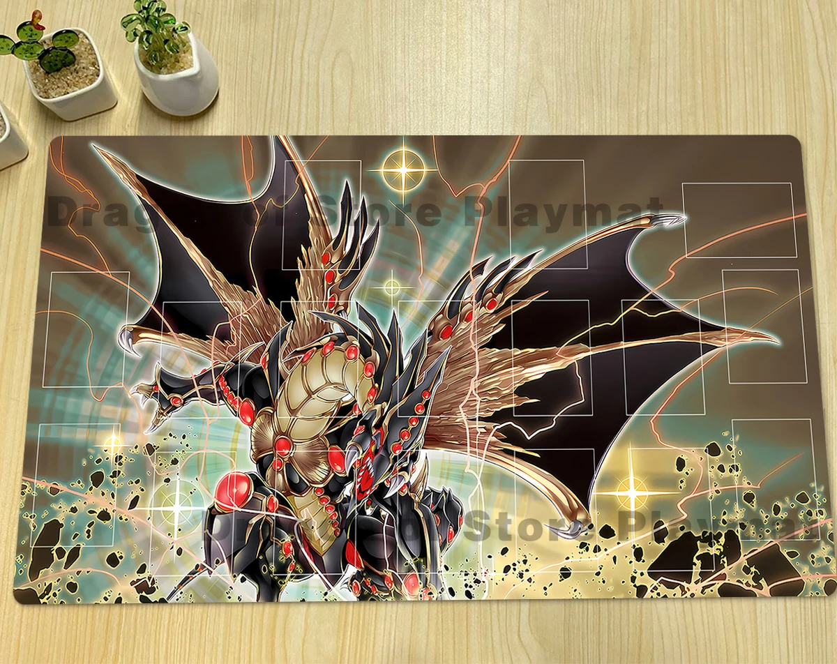 YuGiOh Playmat Gandora-G the Dragon of Destruction TCG CCG Mat Board Game Pad Trading Card Game Mat Rubber Mousepad Free Bag