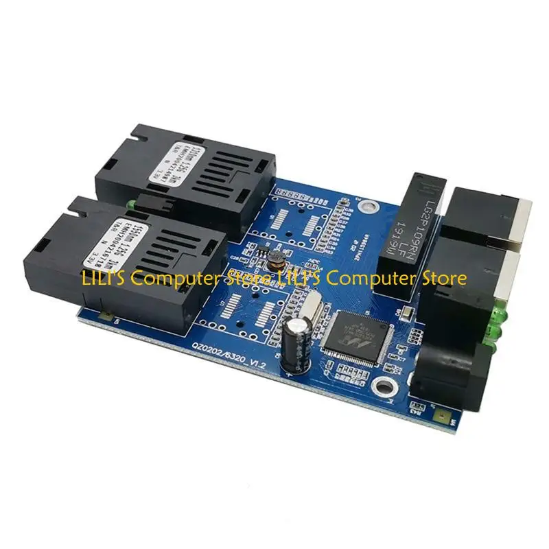 

A52B Gigabit Ethernet Switch 2G2E оптоволокно 1000M Оптическая среда PCBA 2x RJ45