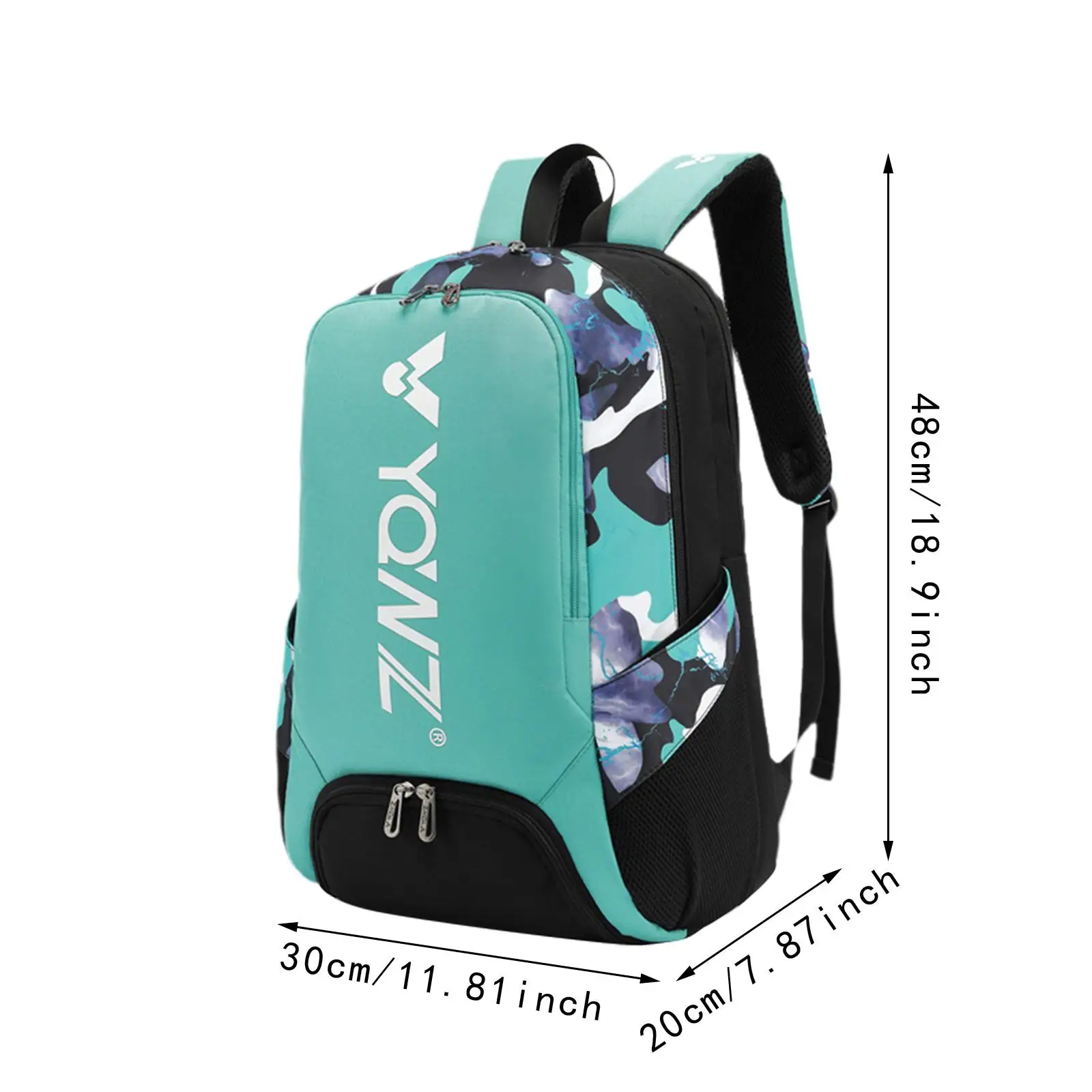 Mochila de bádminton con compartimento para zapatos, bolso de hombro, bolso de gimnasio, bolsa de tenis