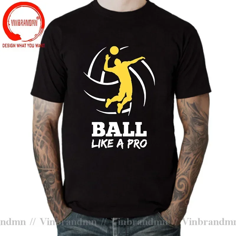 Volleyball Player Ball Like a Pro Gift for Volleyballer Fans Funny Volleyball Evolution T-Shirt Volleyball Heartbeat T Shirt Men
