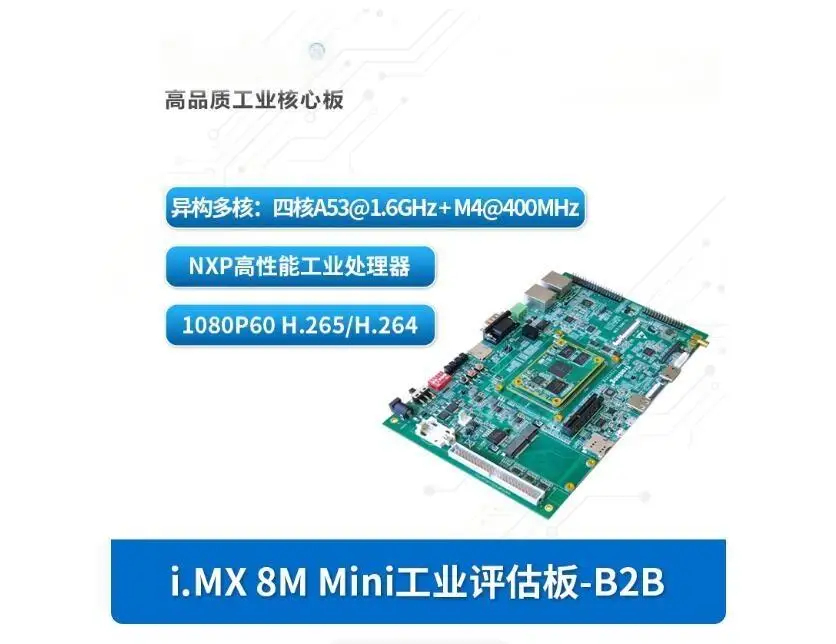 

NX IMX8M Mini Industrial Development Board, featuring a quad-core ARM A53 processor at 1.6GHz and Linux.