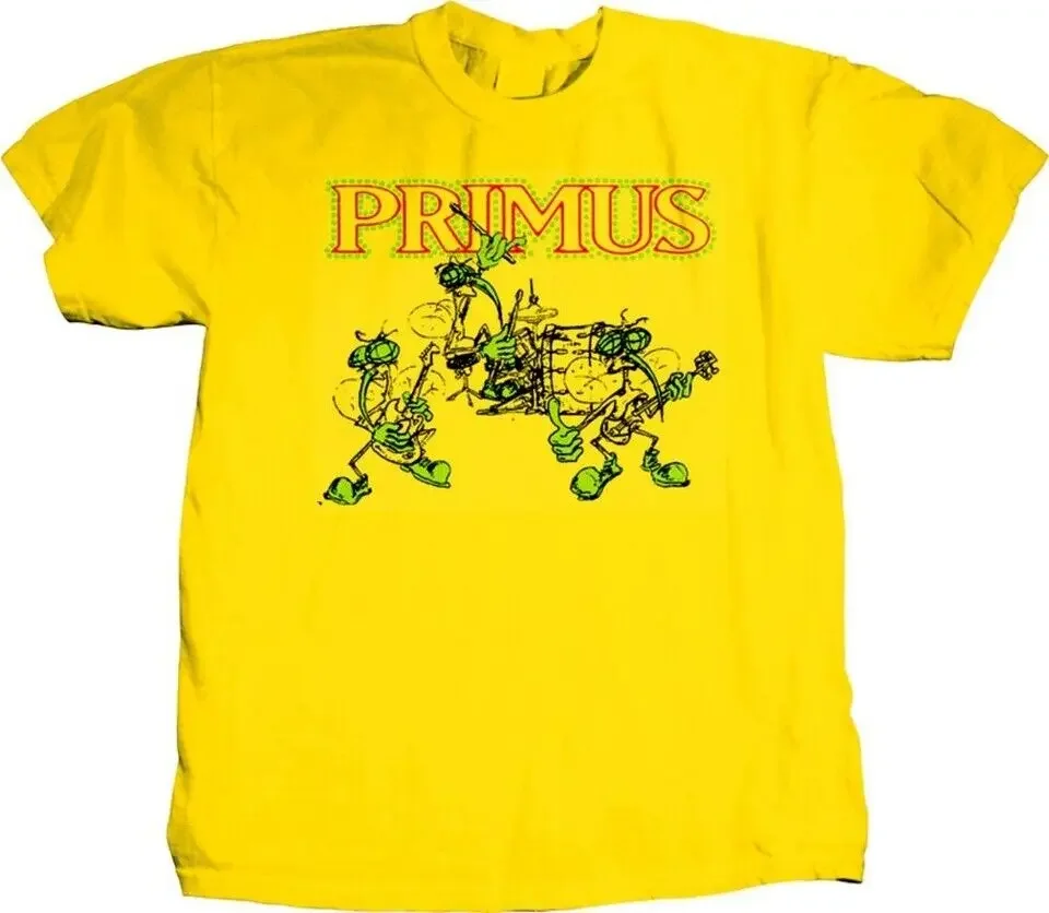 Primus Band Short Sleeve Yellow All Size Unisex T-Shirt S4641