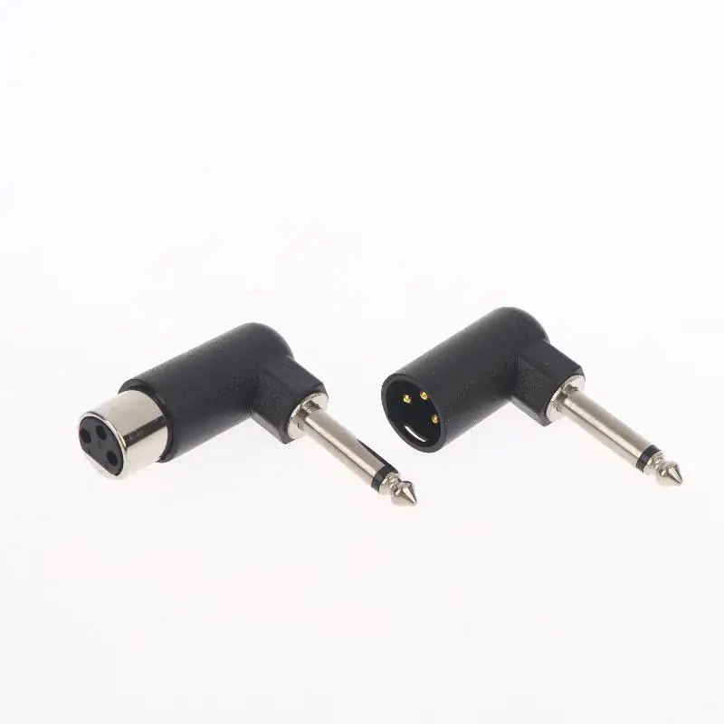 1/2Pcs XLR Plug Male/Female To 6.35mm Male Adapter 3-Pin Balanced Audio Interface For Microphones Speakers Audio Interfaces