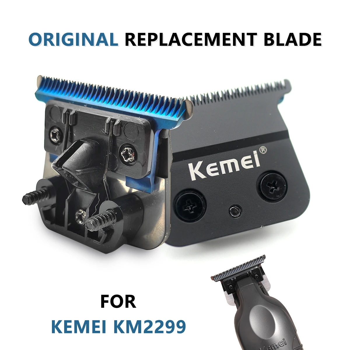 

KEMEI KM2299 триммер для волос для мужчин, оригинальные сменные лезвия, машинка для стрижки волос, профессиональные аксессуары для парикмахерских машин