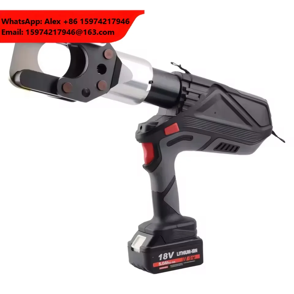 18V Lithium Battery Cordless Heavy-Duty BM-55 Kit Ratchet Cable Cutter Copper/Aluminum Armored Wire Hydraulic Cutting