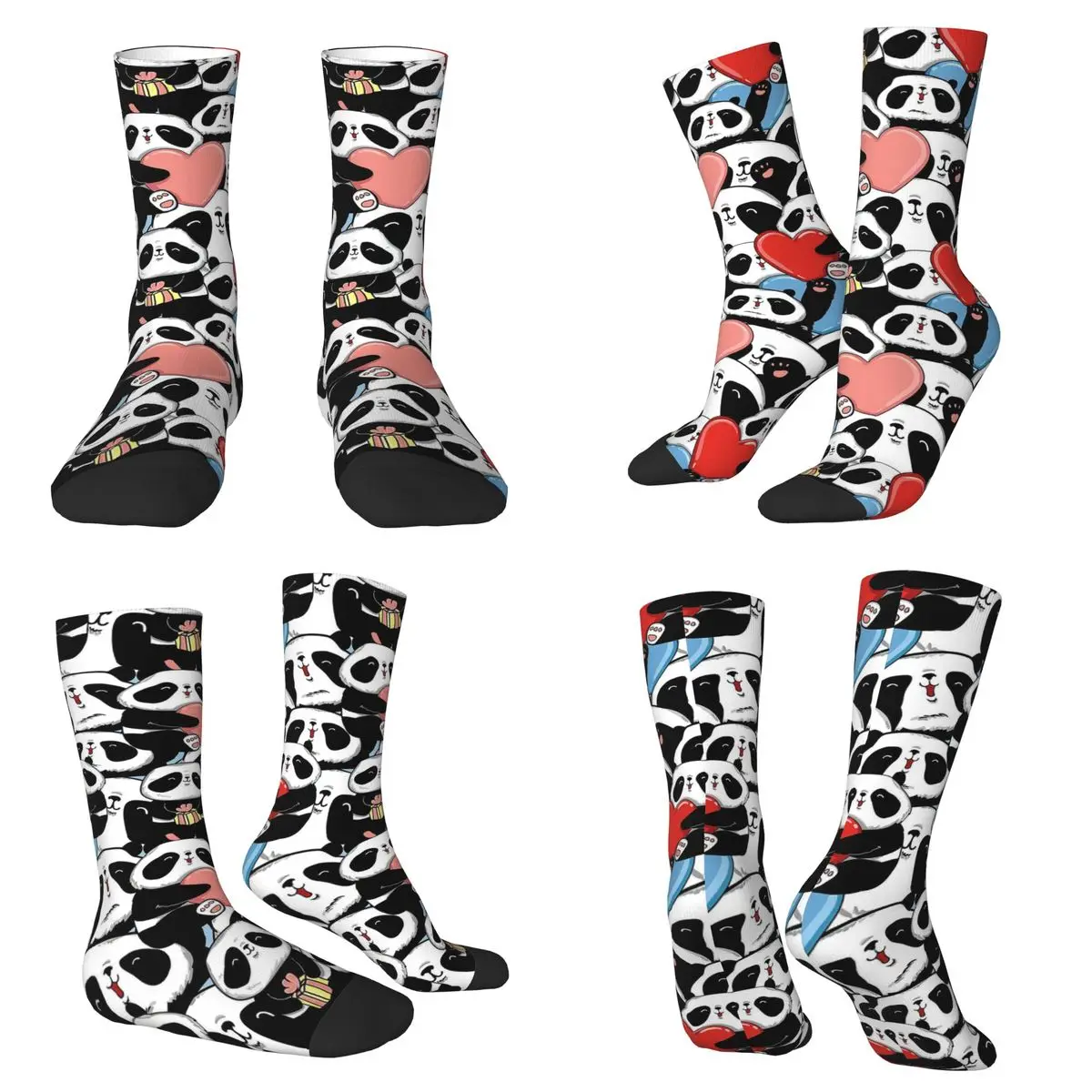 

Cute Cartoon Panda Paradise Socks Harajuku High Quality Stockings All Season Long Socks Accessories for Unisex Birthday Present