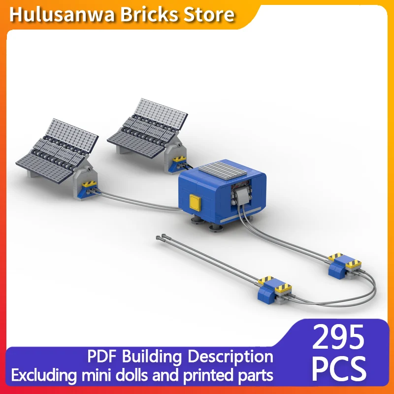 

Space Solar Power Model MOC Building Bricks War Equipment Modular Technology Gifts Holiday Assemble Children Toys Suit