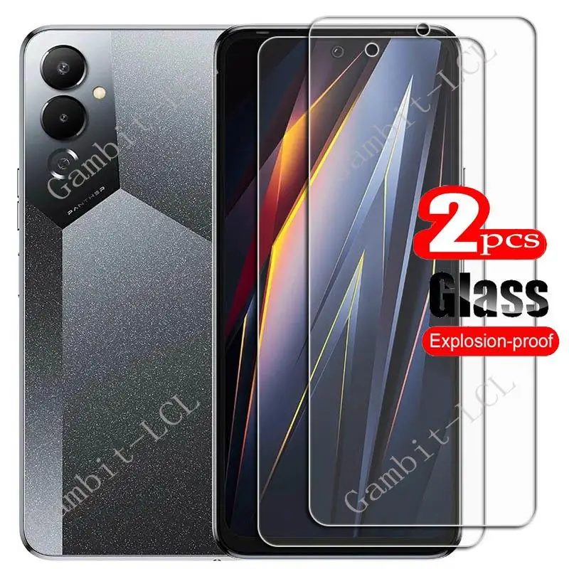 

2 шт. для Tecno Pova 4 6,82 "закаленное стекло Защитная пленка для TecnoPova4 Pova4 LG7n Защитная пленка для экрана