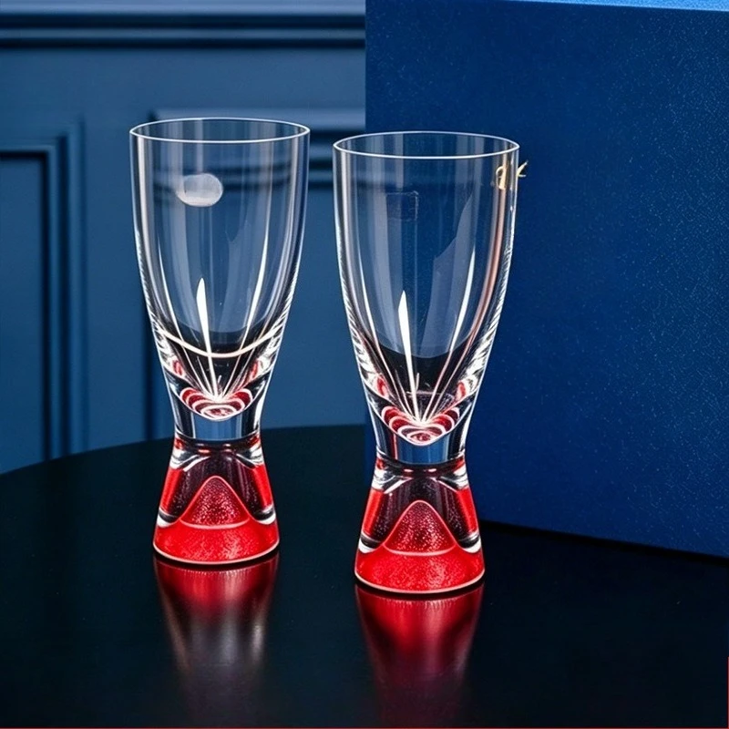 Lead-free crystal cup gift box, corporate business gift matching gift, high-end gift matching cup