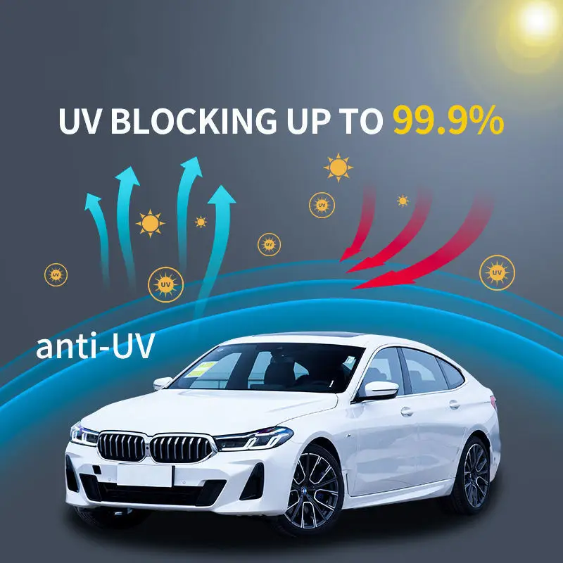50 cm x 3/10 m Autofenster-Tönungsfolie, Sichtschutz-Vinylfolien, Sonnenschutz-Aufkleber, Fensterabdeckung, Schutzfolie für Glas, UV-Schutz für Autos, Sonnenschutz – Detail 7