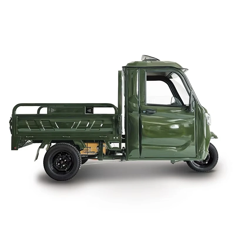 Weatherproof enclosed cab 72v cargo three wheel 2000W 45km/h