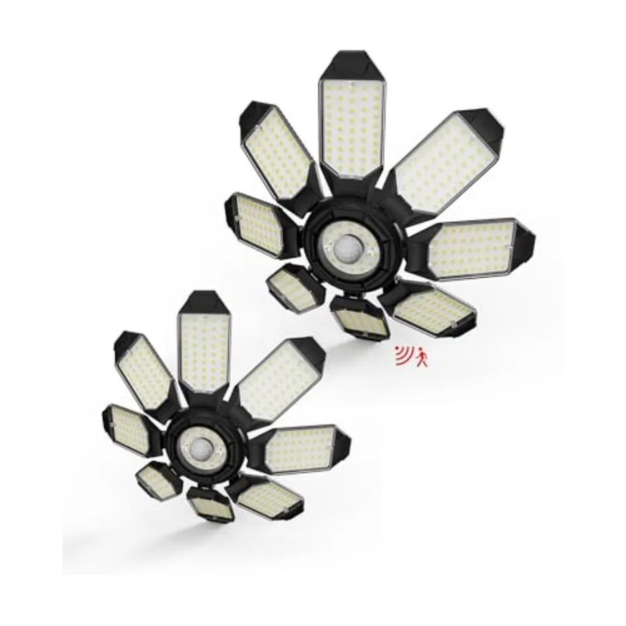 

Сенсорный светильник для гаража 250 Вт, деформируемый, для помещений, потолочный светодиодный светильник 25000 лм, сверхъяркий, активируемый датчиком, для мастерских