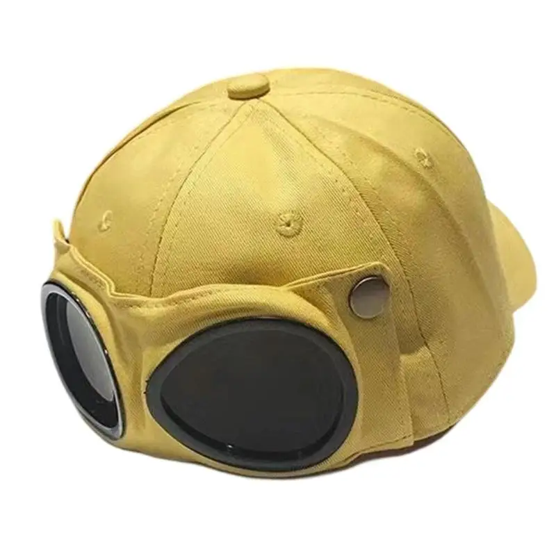 39BD Flight-Style Hat for Kids with Six-Panel Form and Metal-Tone Snaps Baseball Cap