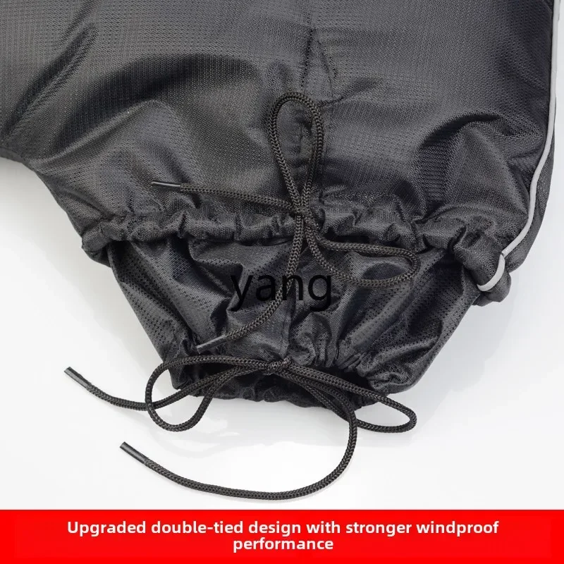 Yjq motorcycle handle cover winter warm waterproof velvet thickened windproof electric bike rider