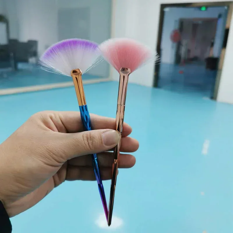 Makeup Tools Brush Residual Powder Nose Shadow Blush Brush Facial Fan Makeup Brushes Beauty Tools косметика кисти для макияжа