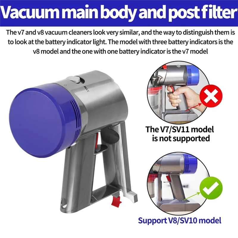 AT28-Main Body Assembly For Dyson V8 SV10 Main Body Assembly Vacuum Cleaner 967812-01 With Post Filter