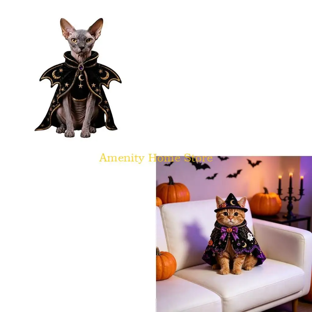 F26C Home Styling Pet Holiday Outfit, Soft Fabric Party Wear for Photo Use and Seasonal Costume Display Direction for Display