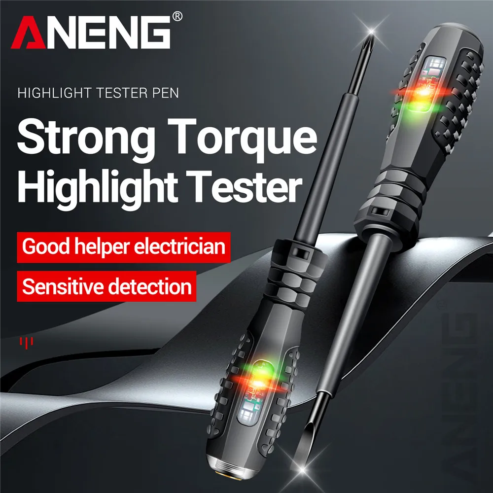 

ANENG Word/cross Screwdrivers B05 Neon Bulb Indicator Meter Electric Pen Insulated Electrician Highlight Pocket Tester Pen Teste
