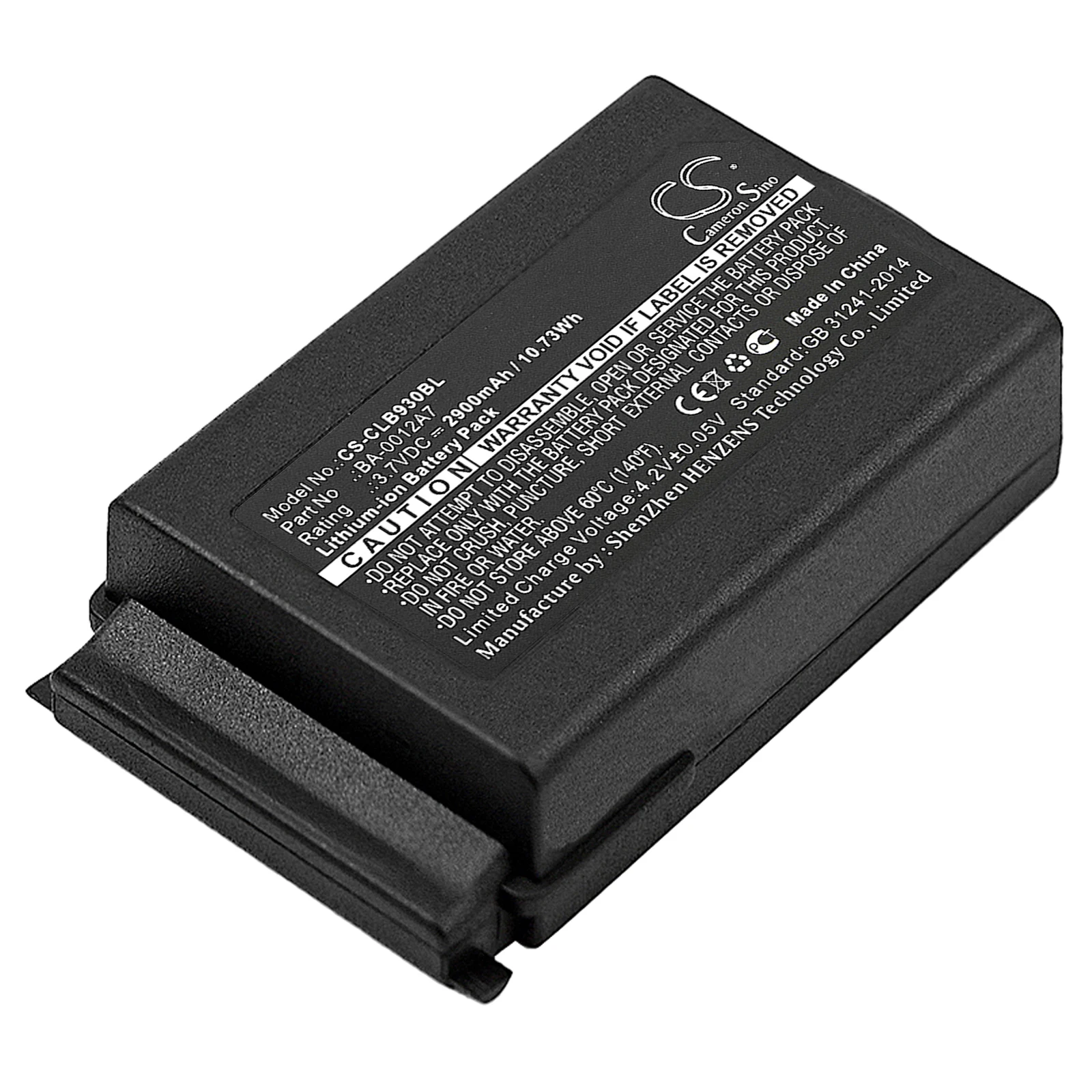 Barcode Scanner Battery For  CipherLAB BA-0012A7  CipherLAB 9300  9400  9600  CPT 9300  CPT 9400  CPT 9600