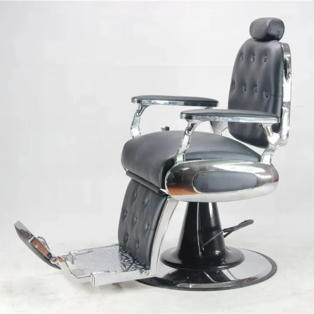 High-quality Popular Hairdressing Professional Comfortable Salon Luxury Design Barber Chair Leather Reclining Barber Chair