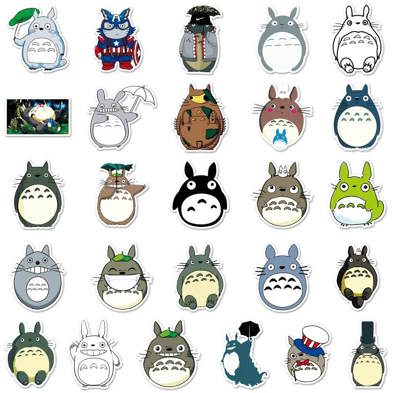 My Neighbor Totoro Graffiti Cartoon Stickers Waterproof Self-adhesive Decals for Luggage Laptops Cars and Scooters DIY Sticker view 6