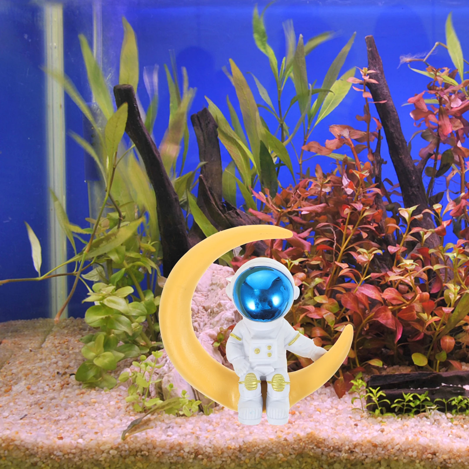 

2Pcs Astronaut Decor Aquarium Fish Tank Spacemen Ornaments Home Astronaut Themed Ornaments Desktop Pet Supplies Realistic