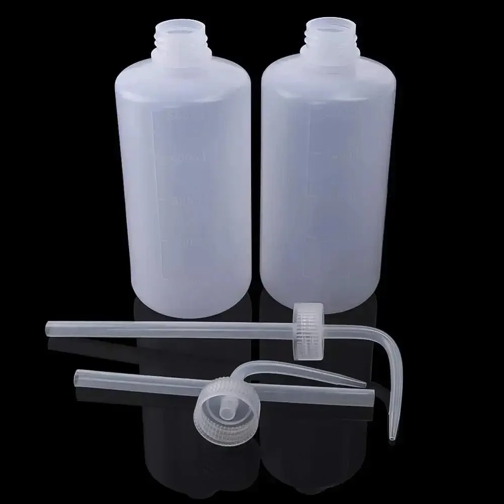 250/500ml Tattoo Wash Bottle Plastic Safety Wash Bottles Lab Tattoo Squeeze Bottle Diffuser Squeeze Container Tattoo Accessories