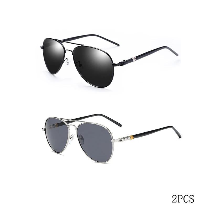 Mannen En Vrouwen Gepolariseerde Zonnebril Gekleurde Reflecterende Bril Driving Zonnebril Zwarte Unisex Pilot Lenzen Uv400